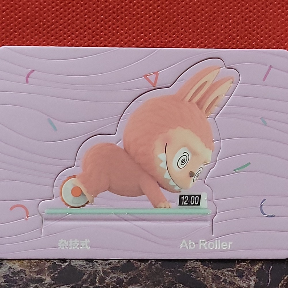 POP MART x Labubu The Monsters Lazy Yoga Series Figure Dolls Toy - Ab Roller